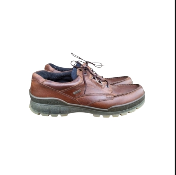 Ecco Other - 46 ECCO Track 25 Low Gortex Bison Brown Leather Shoe Work Waterproof Men 12 12.5